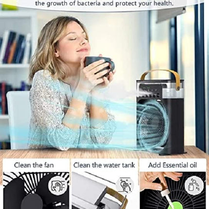 Exxelo 15 YEARS WARRANTY Mini-cooler-for room-cooling-mini-cooler-ac-portable-air-conditioners-for Home-Office-Artic-Cooler-3-In-1-Humidifier-Purifier-Mini-Cooler-air-conditioners_Multicolor 