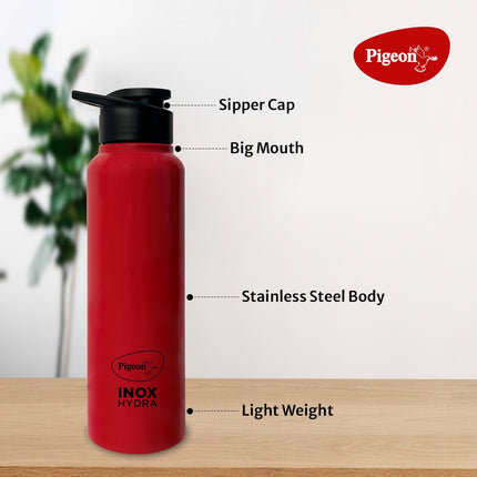 Pigeon 1.5 litre Hot Kettle and Stainless Steel Water Bottle Combo used for boiling Water, Making Tea and Coffee, Instant Noodles, Soup with Auto Shut- off Feature 