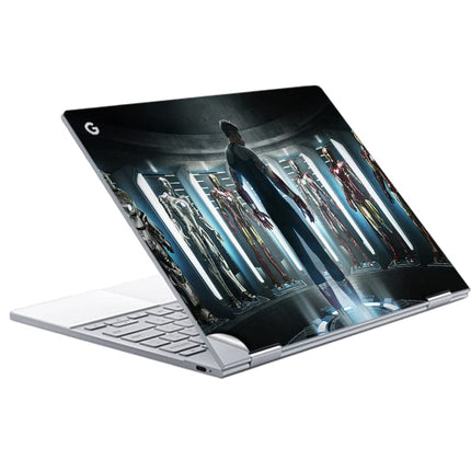 GADGETS WRAP Printed Vinyl Top Only Skin Sticker Decal for Google PixelBook - Iron Man Suits