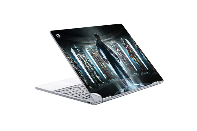 GADGETS WRAP Printed Vinyl Top Only Skin Sticker Decal for Google PixelBook - Iron Man Suits
