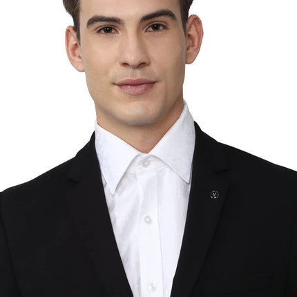 Van Heusen Men's Formal Regular Blazer (VHBZVKULBW78732_Black_44) 