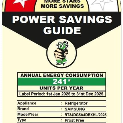 Samsung 330 L, 3 Star, Convertible 5-in-1, Digital Inverter, Frost Free Double Door, WiFi Enabled Bespoke AI Refrigerator (RT34DG5A4DBXHL, Luxe Black) 