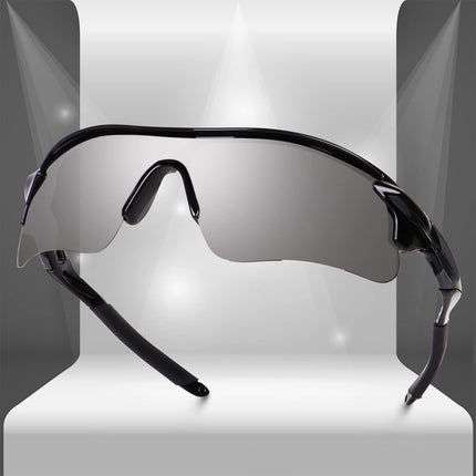 Legend Eyewear Sports Sunglasses for Men Women Youth Cricket Baseball Fishing Cycling Running Golf Motorcycle Tac Glasses UV400 (Grey Black) 