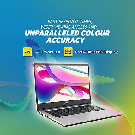 Acer One 14 AMD Ryzen 3 3250U Processor (8GB RAM/512GB SSD/AMD Radeon Graphics/Windows 11 Home) Thin and Light Laptop Z2-493 with 35.56 cm (14.0") HD Display 