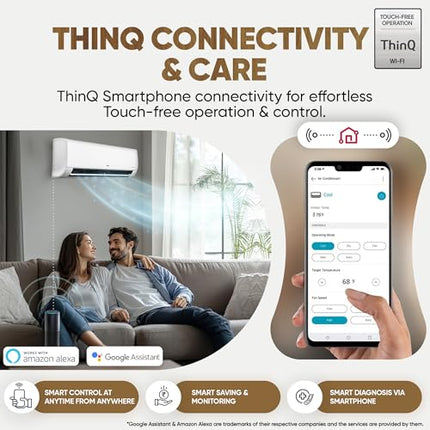 LG 1.5 Ton 5 Star, Wi-Fi, DUAL Inverter Split AC (Copper, AI+ Convertible 6-in-1, Faster Cooling & Energy Saving, 4 Way Swing, HD Filter with Anti-Virus Protection, US-Q19PWZE, White) 