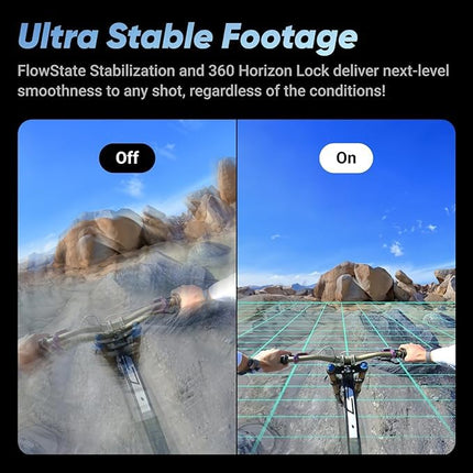insta360 X4 Motorcycle Bundle- 8K Waterproof 360 Action Digital Camera, 4K Wide-Angle Video, Removable Lens Guards, 135 Min Battery Life, Ai Editing, Stabilization, for Sports, Travel,Black 