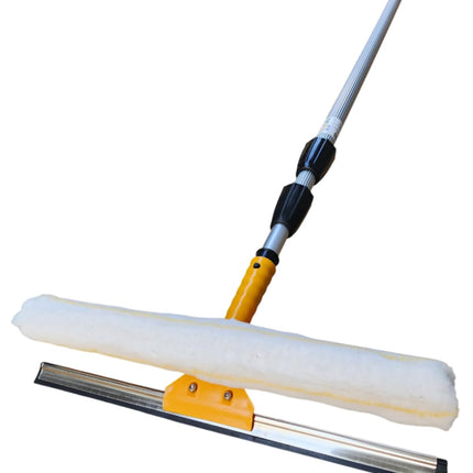 Kenbrook Solar 6 Meters Long Solar Panel Cleaning Mop with Microfiber, Wiper, & Adjustable Telescopic Extension Pole 2 to 6 Meters, Multipurpose for Solar Panels, Glass, and Home Cleaning (6 Meter) 
