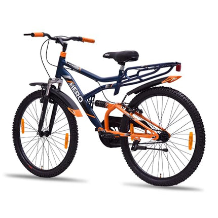 ARORA GODOWN Unisex Hero Typhoon 26T Double Shocker Blue Colour For 12+, Dual, City Bike, 17 Inch, 17 Inch 