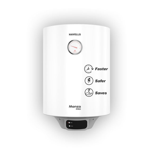 Havells Monza Pro 10L Storage Water Heater(Geyser)|Faster Heating|Safer to use|Saves electricity|Engineered for Hard Water|Endurashield Coated Anti Rust Tank|Whirlflow Technology|High Rise suitable 
