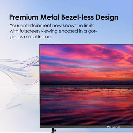 SKYLIVE 80 cm (32 inches) Bezel-Less Smart Android TV (SL32PROV) with Voice Command Remote SL4000 (2024 Model) 