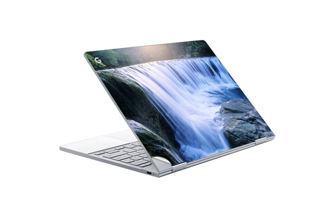 GADGETS WRAP Printed Vinyl Top Only Skin Sticker Decal for Google PixelBook - Waterfall Top