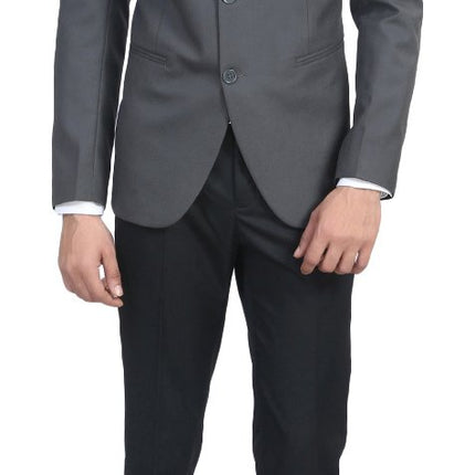 MANQ Men's Slim Fit Formal/Party Blazer Grey, Formal Blazer 