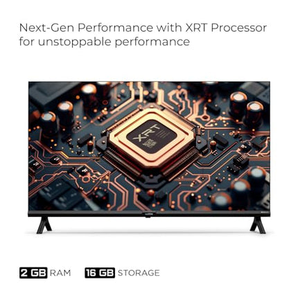 Wobble 139.7 cm (55 inches) UD Series 4K Ultra HD Smart LED Google TV WB55GTAW9602UDFL (Black) 
