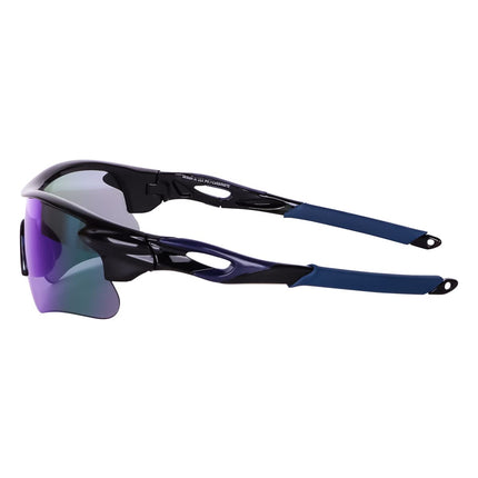 Legend Eyewear Sports Non-Polarized Sunglasses For Men Women Youth Ipl Cricket Baseball Fishing Cycling Running Golf Motorcycle Tac Glasses Uv400 (Blue Black) 