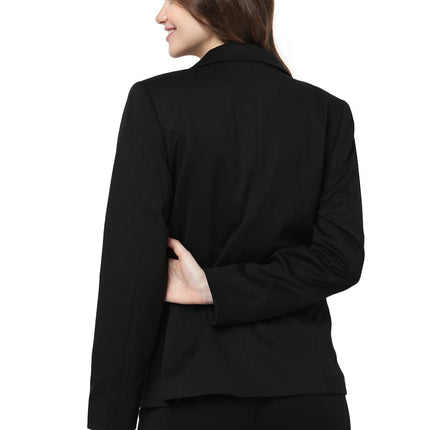 Vero Moda Women's Single-Breasted Blazer Regular (297921201- Black_M) 