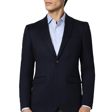 Van Heusen Men's Blazer (VHBZVKULBA11559_Navy_38 