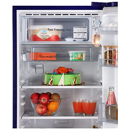 LG 185 L, 4 Star, Smart Inverter, Direct-Cool Single Door Refrigerator (GL-B199OBEY, Blue Euphoria, Smart Connect & Fast Ice Making) 