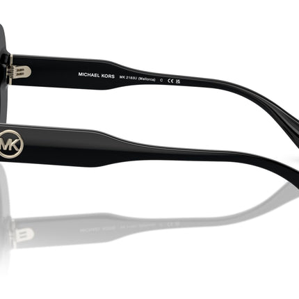 Michael Kors Womens Mallorca Sunglasses, Black, 55 