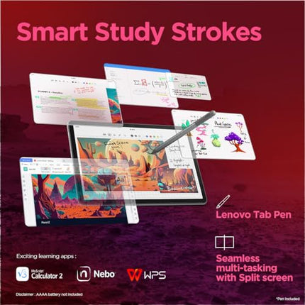 Lenovo Tab M11 with Pen| Wi-Fi Connectivity| 8 GB RAM, 128 GB ROM|11 Inch Screen| 90 Hz, 72% NTSC, FHD Display| Quad Speakers with Dolby Atmos|Octa-Core Processor |13 MP Rear Camera 