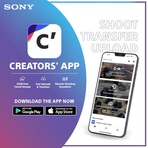 Sony Alpha ZV-E10M2K 26 MP Interchangeable Lens Mirrorless Vlog Camera for Creators (16-50mm Power Zoom Lens) | APS-C Sensor | 4K 60p with 10bit 4:2:2 Recording - (Black)