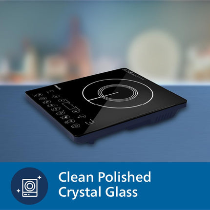 Philips HD4995/00 2100W Induction cooktop with soft touch panel | 11 Preset Menus | 3yrs warranty on coil 