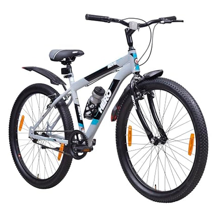 Hero Mountain Bike Rove Sports 26T Bicycle for Mens | Rigid Suspension | V Brake | Grey-Green | Frame:17 Inches | 95% Assembled Cycle(Ready to Ride in 5 Min) 