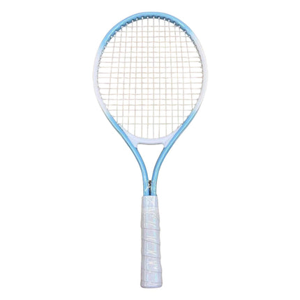 THE STYLE SUTRA Tennis Racket Nonslip Grip High Strength Nylon s for Park Beach Garden Blue White 