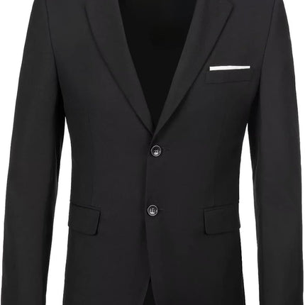 Random Stripe Blazer for Men Casual Mens Suit Jacket Slim Fit Men's Suit Outfit Notch Lapel Men's Sport Coats & Blazers (in, Numeric, 40, 40, Black) 