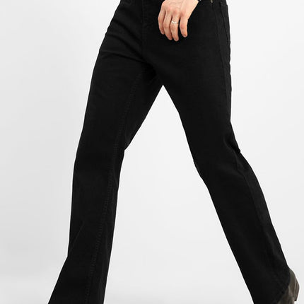 SNITCH Original Bootcut Denim for Men (Black, 34) 