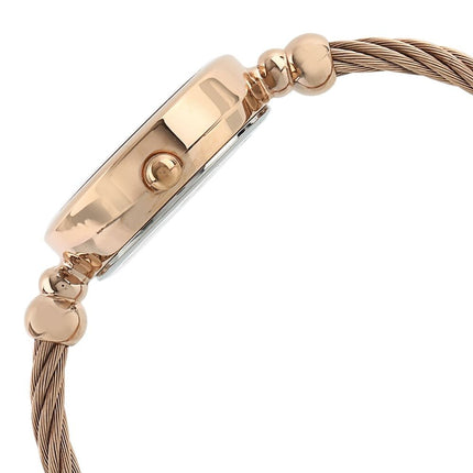 Titan Raga Quartz Analog White Dial Metal Strap Watch for Women-NS2586WM01 