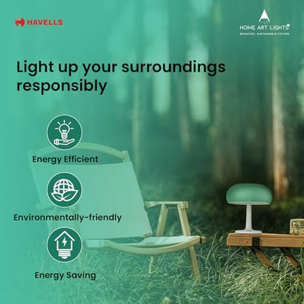 HAVELLS Solar Table Lamp (LED OPTISAVER 1W IP44 Solar Table LAMP) 