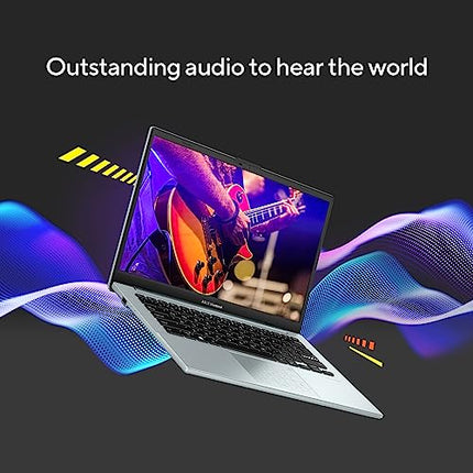 ASUS Vivobook Go 14 (2023), AMD Ryzen 3 7320U, Thin & Light Laptop, 14-inch (35.56 cm) FHD, (8GB RAM /512GB SSD/Windows 11/Office 2021/Alexa Built-in/Grey Green/1.38 kg), E1404FA-NK323WS 