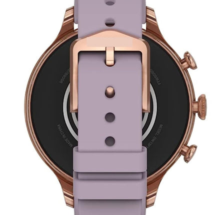 DINACO Glorious Women's Rose Gold Smart Watch Talk 2 Bluetooth Calling Smartwatch with 3 Button, Hands On Voice Assistance HD Display, 14 Sports Modes with Puple Belt (Rose Gold) (2) 
