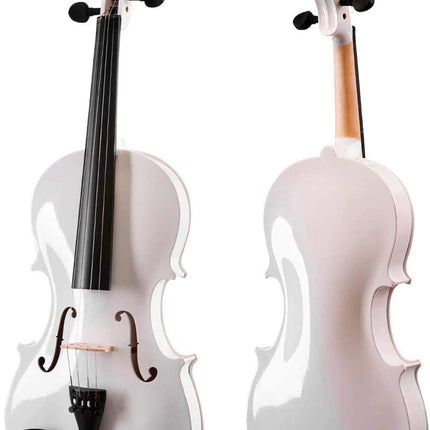 Kadence, Vivaldi 4/4 Violin With Bow, Rosin, Hard Case V001 (White) 