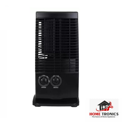 Hometronics Air Circulation 304 Mini Tower Fan With USB Phone Charging High Speed Tower Fan Tower Fan For Home| Lightweight Portable Tower AC| Tough Blower With 3 Speed Control (BLACK) 