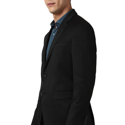 Peter England Men's Slim Blazer (PEBZONSBZ18112_Dark Blue_42) 