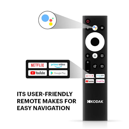 Kodak 108 cm (43 inches) 4K Ultra HD Smart QLED TV 43MT5055 (Black) 