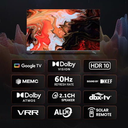 Haier 164 cm (65) New M80F Series 4K Ultra HD Smart Mini LED Google TV H65M80FUX (2025 Model) 