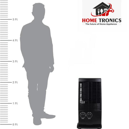 Hometronics Air Circulation 304 Mini Tower Fan With USB Phone Charging High Speed Tower Fan Tower Fan For Home| Lightweight Portable Tower AC| Tough Blower With 3 Speed Control (BLACK) 