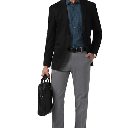 Peter England Men's Slim Blazer (PEBZONSBZ18112_Dark Blue_42) 