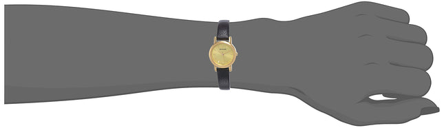 Sonata Quartz Analog Champagne Dial Leather Strap Watch for Women-NS8976YL01W/NT8976YL01W 