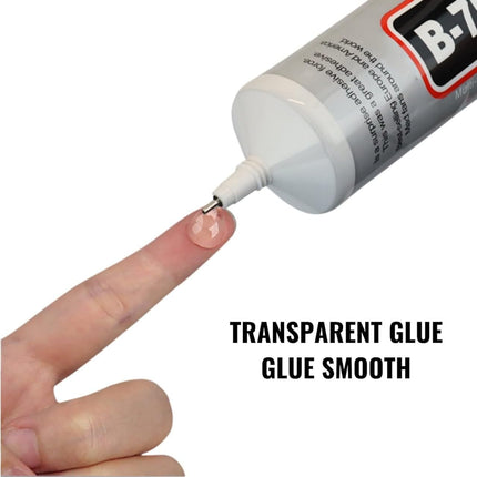 B7000 (50ML/1.68) fl.oz Mobile Phones,Artificial Crystal Crafts, Jewelry, Beads, Clothes, Shoes, Fabrics,Screen Repair, Metal, Stone, Glass | Cyanoacrylate 
