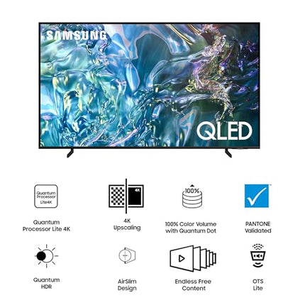 Samsung 163 cm (65 inches) 4K Ultra HD Smart QLED TV QA65Q60DAULXL (Black)