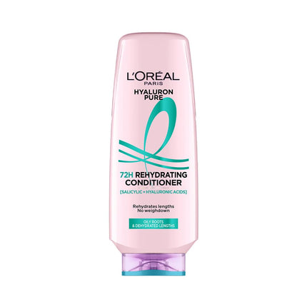 L’Oréal Paris Hyaluron Pure 72H purifying shampoo for fresh scalp & hydrated hair 800 ml plus Conditioner for smooth tangle-free hair; Regime 175 ml 