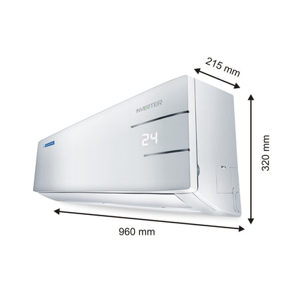 Blue Star 1.5 Ton 4 Star, 60 Months Warranty, Inverter Split AC (Copper, 5 in 1 Convertible Cooling, Turbo Cool, ID418YNU, White) 