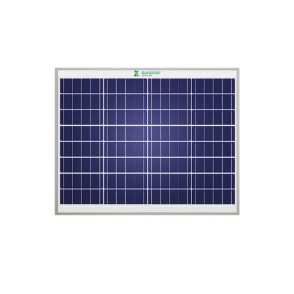 ZunSolar 50 Watt 12 Volt Polycrystalline Solar Panels, 55 x 67 cm 