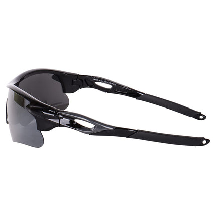 Legend Eyewear Sports Sunglasses for Men Women Youth Cricket Baseball Fishing Cycling Running Golf Motorcycle Tac Glasses UV400 (Grey Black) 