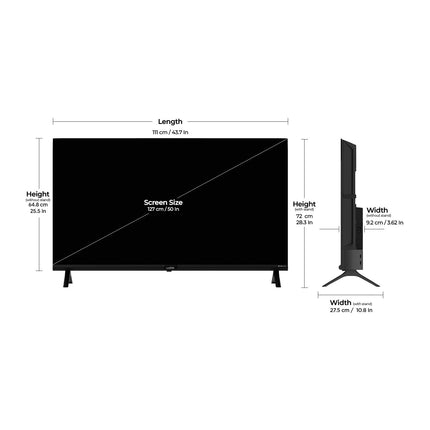 Wobble 127 cm (50 inches) QD Series 4K Ultra HD Smart QLED Google TV WB50GTAW9602QD (Black) 