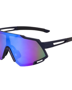 Legend Eyewear Sports Rectangular Shape Non-Polarized Sunglasses For Men-Women Youth Ipl Cricket Baseball Fishing Cycling Running Golf Motorcycle Mountain Bike Tac Glasses (Blue), Large 