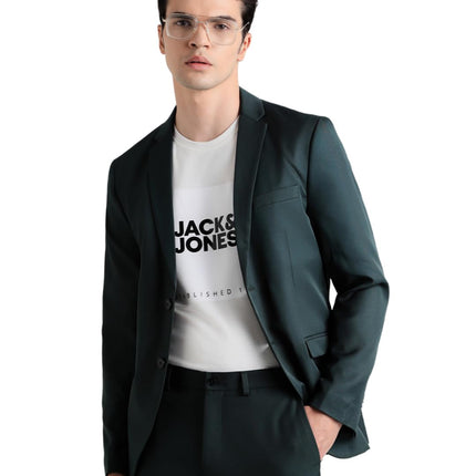 JACK & JONES Slim Fit Blazer(12250242_Darkest Spruce_52) 